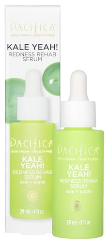 Pacifica Kale Yeah! Redness Rehab Serum ? Niacinamide & Super Greens Face Serum to Calm Redness, Minimize Pores & Oil, Soothing Anti-Redness for Oily/Combination Skin Vegan Dermatologist Tested
