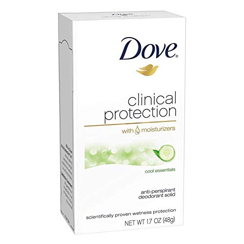 Dove Clinical Protection Anti-Perspirant Deodorant Solid, Cool Essentials 1.70 oz (Pack of 3)