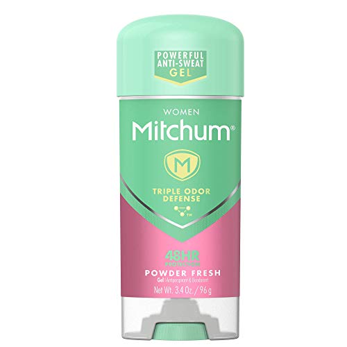 Mitchum For Women Anti-Perspirant Deodorant Clear Gel Powder Fresh 3.40 oz (Pack of 2)