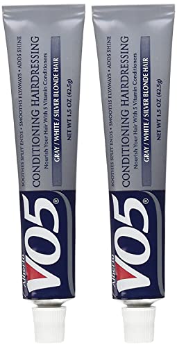 Alberto VO5 Conditioning Hairdressing for Gray, White, Silver Blonde Hair, 1.5 oz (Pack of 2)