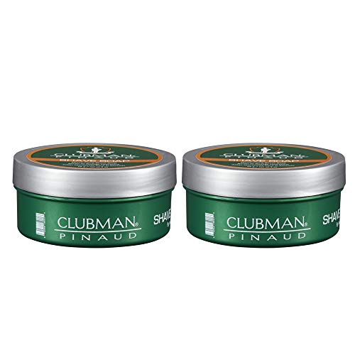 Clubman Pinaud Shave Soap ? Classic Shaving Soap for Men, Rich Lather for Smooth Shave, 2oz, 2 Pack