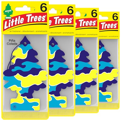 LITTLE TREES Air Fresheners Car Air Freshener. Hanging Tree Provides Long Lasting Scent for Auto or Home. Pi?a Colada, 24 Air Fresheners