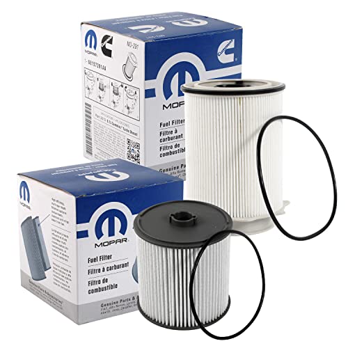 Fuel Filters 68157291AA and 68436631AA for a 2019-2024 Ram Truck 6.7L Cummins Diesel