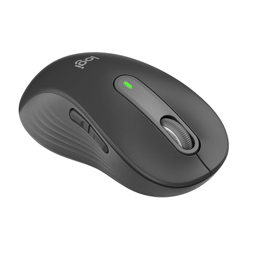 Logitech Signature M650 L Left Wireless Mouse - For Large Sized Left Hands, 2-Year Battery, Silent Clicks, Customisable Side Buttons, Bluetooth, for PC/Mac/Multi-Device/Chromebook - Grey