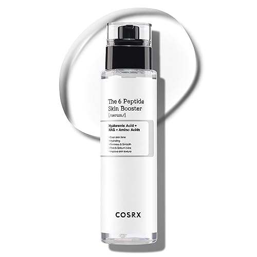 COSRX 6X Peptide Collagen Booster Toner Serum, Niacinamide & Hyaluronic Acid Facial Essence for All Skin Types, Korean Skin Care, Paraben Free, 150mL/5.07 Fl.Oz
