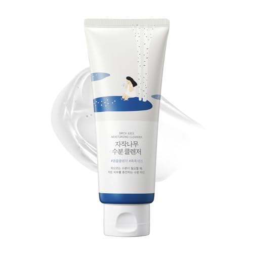 ROUND LAB Birch Juice Moisturizing Cleanser | Unclogs hidden sebum, Clears away dead skin cells., Soothing, Low pH, Gel Type Cleanser (5.07 fl.oz)