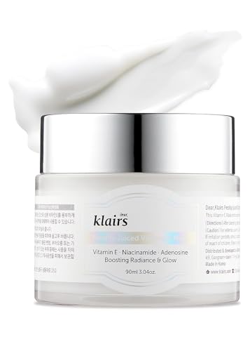 DearKlairs] Freshly Juiced Vitamin E Mask Daily Moisturizer, Sleeping Mask, Boost the Effect Vitamin C, Niacinamide, Adenosine, cream, clear skin, antioxidant serum (3.04 Ounce (Pack of 1))
