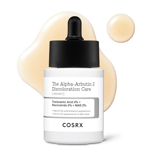COSRX 2% Alpha Arbutin Discoloration Care Face Serum with Niacinamide, Glutathione & Tranexamic Acid, 1.7 fl oz ? Serum for Face, Korean Skin Care