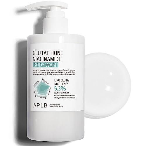 APLB Glutathione Niacinamide Body Wash | LIPO GLUTA NIAC CEN? 5.3% 10.14 FL.OZ/Korean Skincare, Gentle Ingredients for The Safety of Your Skin, Long Lasting deep Moisture for Soft Skin