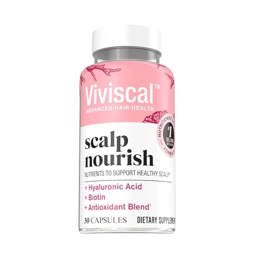 Viviscal Scalp Nourish Supplement, Blend of Nutrients for Scalp Health & Hair Follicles, Fortify Hair's Natural Beauty, Foundation for Healthy Hair Growth Vitamins, 30ct - 1 Month