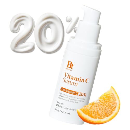 BENTON Vitamin C Serum - Easter Basket Essentials, Korean Skin Care, White Serum for Face with 20% Pure Vitamin C, Skin Texture & Elasticity Care, Face Moisturizer for All Skin Types(1.01 fl. Oz.)