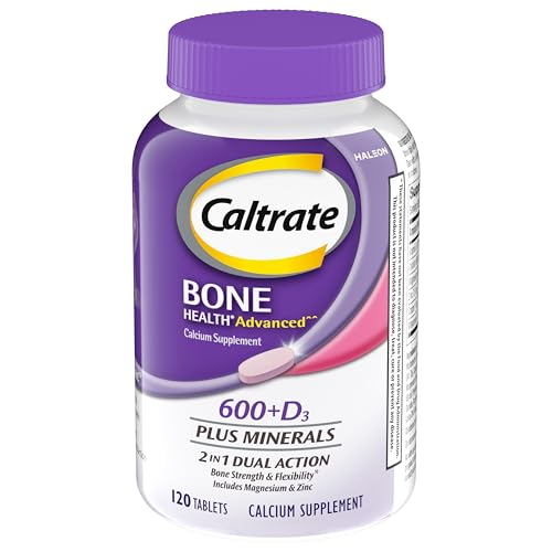 Caltrate 600 Plus D3 Plus Minerals Calcium and Vitamin D Supplement Tablets, Bone Health and Mineral Supplement for Adults - 1