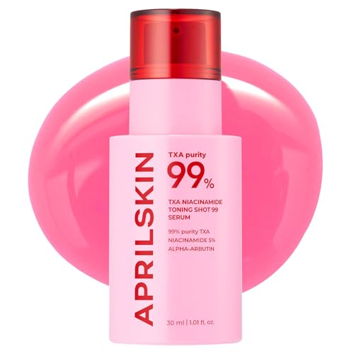 APRILSKIN TXA Niacinamide Toning Shot 99 Spicule Facial Serum?Skin Booster Serum?99% High-Purity Tranexamic Acid 3% + Niacinamide 5% for Uneven Skin Tone, Pore Care?Korean Skin Care?1.01 fl. oz.