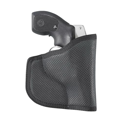 DeSantis Nemesis Pocket Holster - Gun Pocket Holsters for Concealed Carry, Fits the S&W J FRAME 2"- 2 1/4", M&P 340 2", Taurus 85 2", S&W BODYGUARD 38, Kimber K6S 2" - Ambidextrous, Black