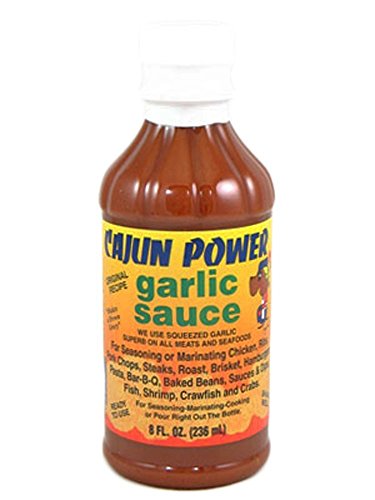 Cajun Power Garlic Sauce, Original Recipe 8oz (3 Bottles) ? Authentic Cajun Flavor, Smooth & Savory Garlic Sauce for Marinades, Grilling, & Condiments