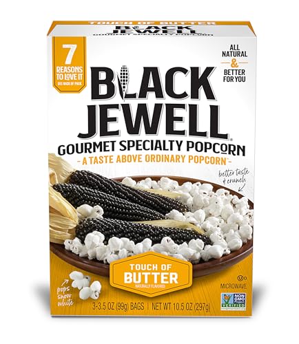 Black Jewell Specialty Microwave Popcorn, Touch of Butter, 10.5oz